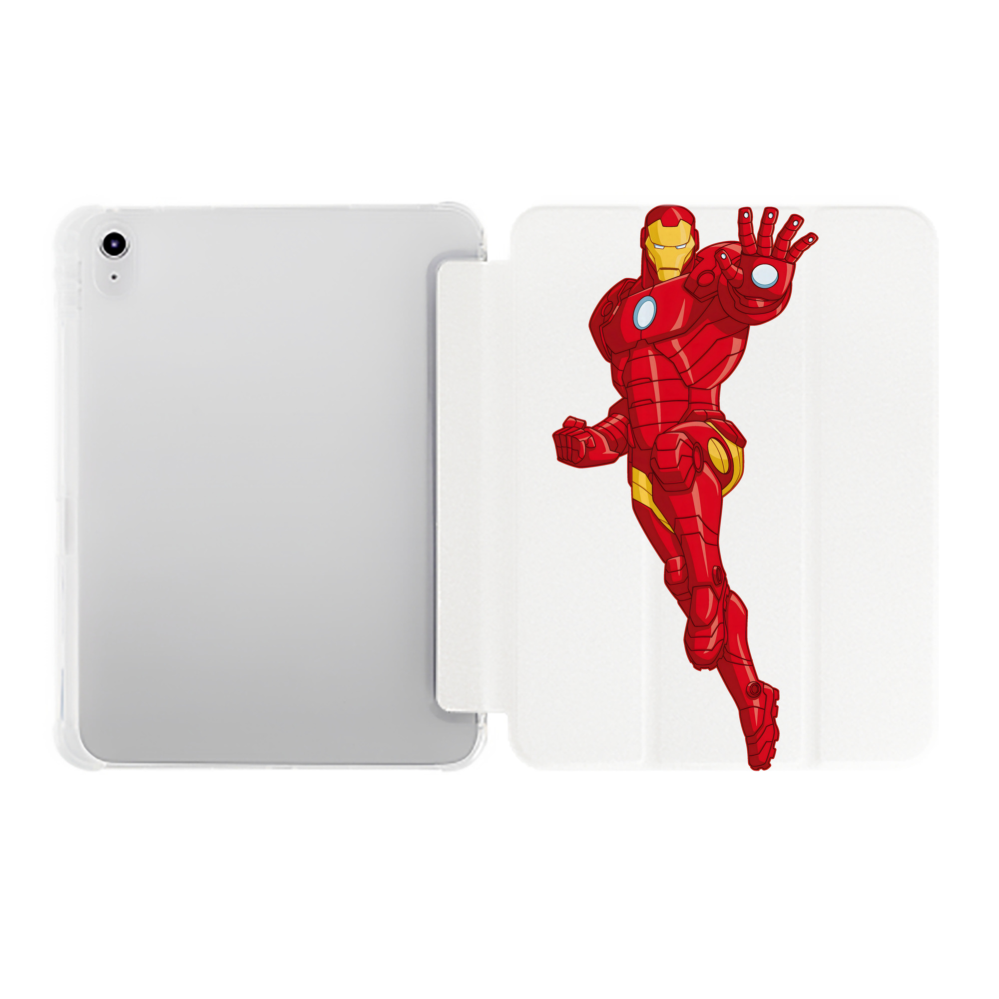 （画像用） アベンジャーズ The Avengers IPad ケース ペン収納付き 三つ折りスタンド PUレザー×シリコン 対応機種9.5/10.5/10.9インチ